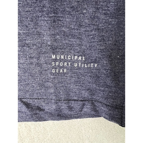 Municipal Polo Shirt Men's Small Gray Short Sleeve Performance - Picture 6 of 10